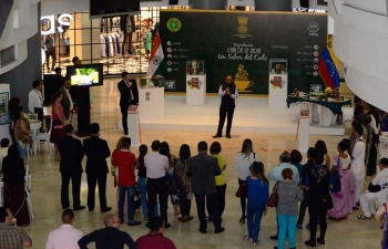 Indian Chai Exhibition at Tolon Fashion Mall, Caracas Venezuela. April 2018